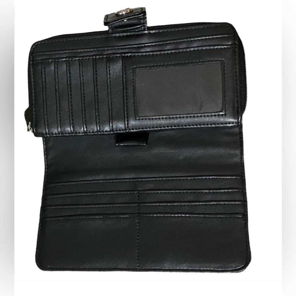 Giani Bernini wallet Red black and tan plaid, new with tags - Picture 4 of 7